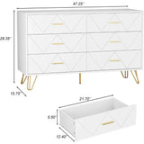 3-Piece White Modern Bedroom Dresser And Nightstand Set - Omega Lifestyles