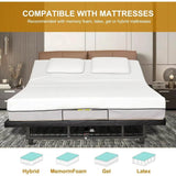 Adjustable Fabric Covered Bed Frame With Wireless Remote - Omega Lifestyles