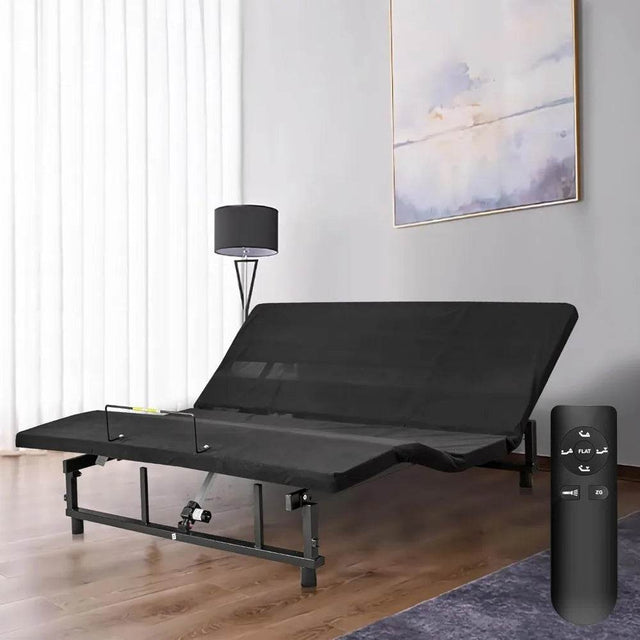 Adjustable Fabric Covered Bed Frame With Wireless Remote - Omega Lifestyles