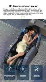 4D Zero Gravity Voice Control Heated Airbags Massage Chair - Omega Lifestyles