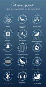 4D Zero Gravity Voice Control Heated Airbags Massage Chair - Omega Lifestyles