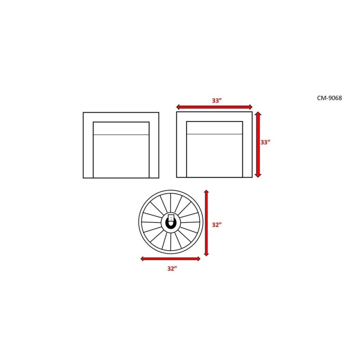 3 - Piece Modern Rattan Patio Sofa Set With Cushions - Reposea - Omega Lifestyles