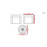 3 - Piece Modern Rattan Patio Sofa Set With Cushions - Reposea - Omega Lifestyles