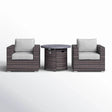 3 - Piece Modern Rattan Patio Sofa Set With Cushions - Reposea - Omega Lifestyles