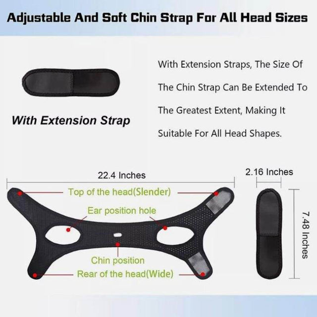 Breathable Anti Snore Chin Strap Stop Snoring Belt - Omega Lifestyles