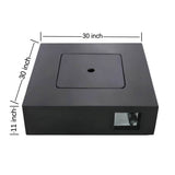 Fiber Reinforced Concrete Push - Button Ignition Fire Pit Table - Reposea - Omega Lifestyles