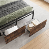 Full Size Bed Frame With Storage Headboard And Charging - Reposea - Omega Lifestyles