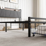 Full Size Bed Frame With Storage Headboard And Charging - Reposea - Omega Lifestyles