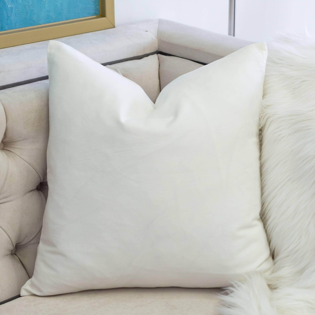 Let It Snow 20x20 Inch Cotton Throw Pillow - Reposea - Omega Lifestyles