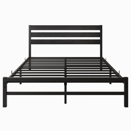Queen Metal Platform Bed Frame With Storage - Reposea - Omega Lifestyles
