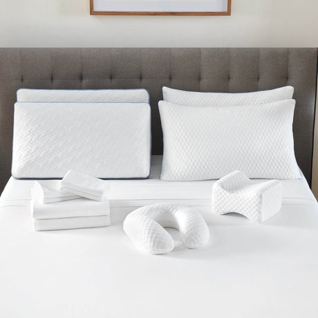 12-Piece Premium Cotton Linen Foam Bedding Pack - Sleep Galleria