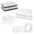 12-Piece Premium Cotton Linen Foam Bedding Pack - Sleep Galleria