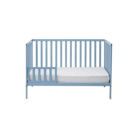 3-in-1 Convertible Solid Wood Baby Blue Crib - Sleep Galleria