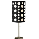 33-Inch Metal Table Lamp With Dual Fabric Shade - Sleep Galleria
