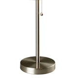 33-Inch Metal Table Lamp With Dual Fabric Shade - Sleep Galleria