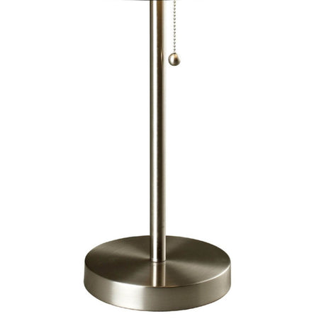 33-Inch Metal Table Lamp With Dual Fabric Shade - Sleep Galleria