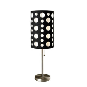 33-Inch Metal Table Lamp With Dual Fabric Shade - Omega Lifestyles