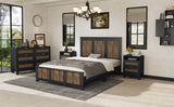4-Piece Farmhouse Platform Bed Set With Storage - Omega Lifestyles