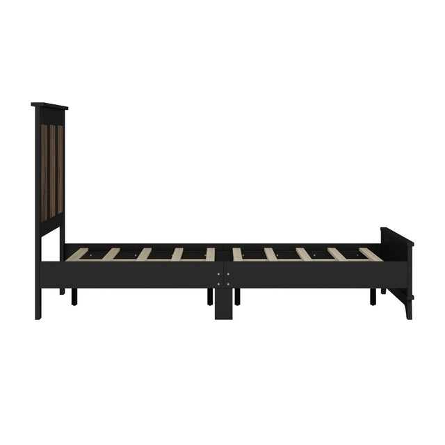 4-Piece Farmhouse Platform Bed Set With Storage - Omega Lifestyles