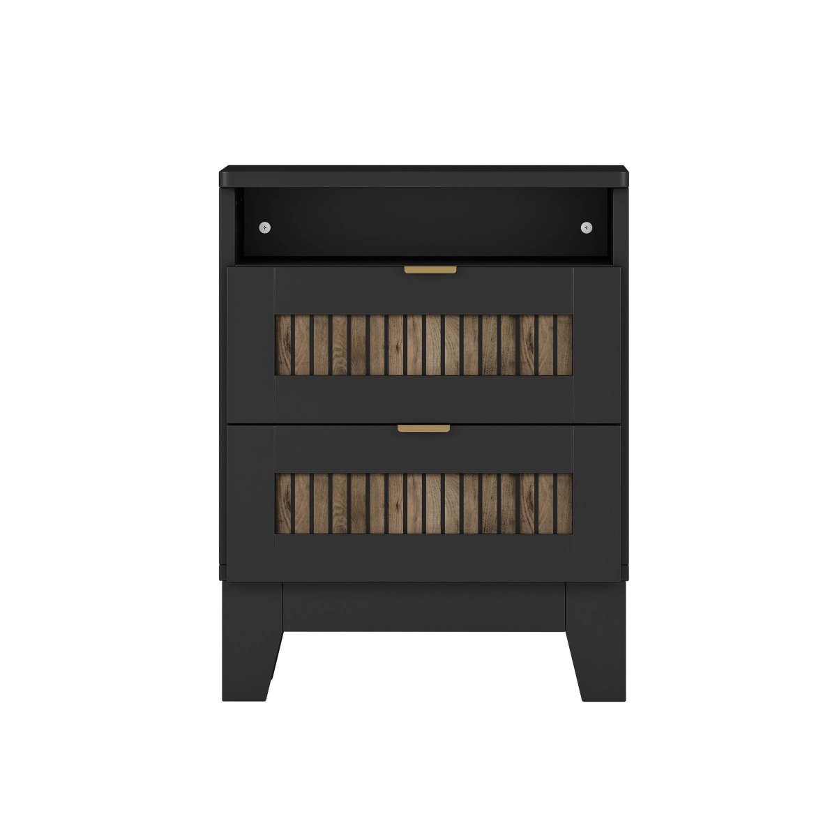 4-Piece Farmhouse Platform Bed Set With Storage - Omega Lifestyles