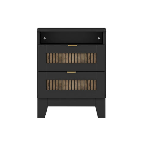 4-Piece Farmhouse Platform Bed Set With Storage - Omega Lifestyles