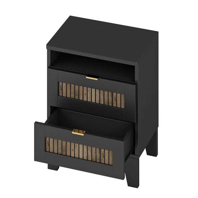 4-Piece Farmhouse Platform Bed Set With Storage - Omega Lifestyles