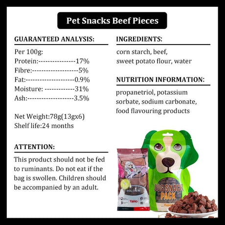 Beef Particle Chewy Training Pet Snacks - Omega Lifestyles