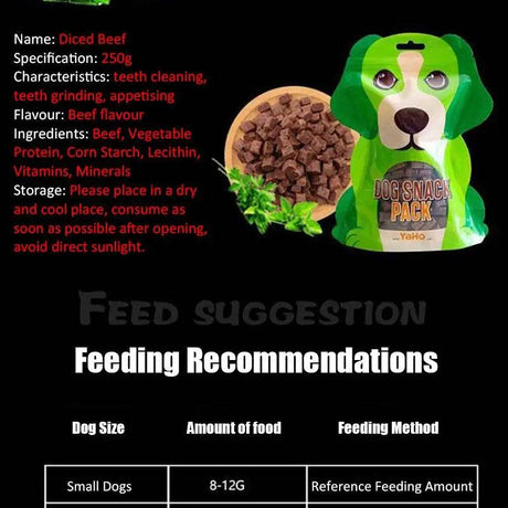 Beef Particle Chewy Training Pet Snacks - Omega Lifestyles