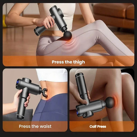 Massage Gun with LCD Touch Screen for Deep Muscle Recovery - Omega Lifestyles