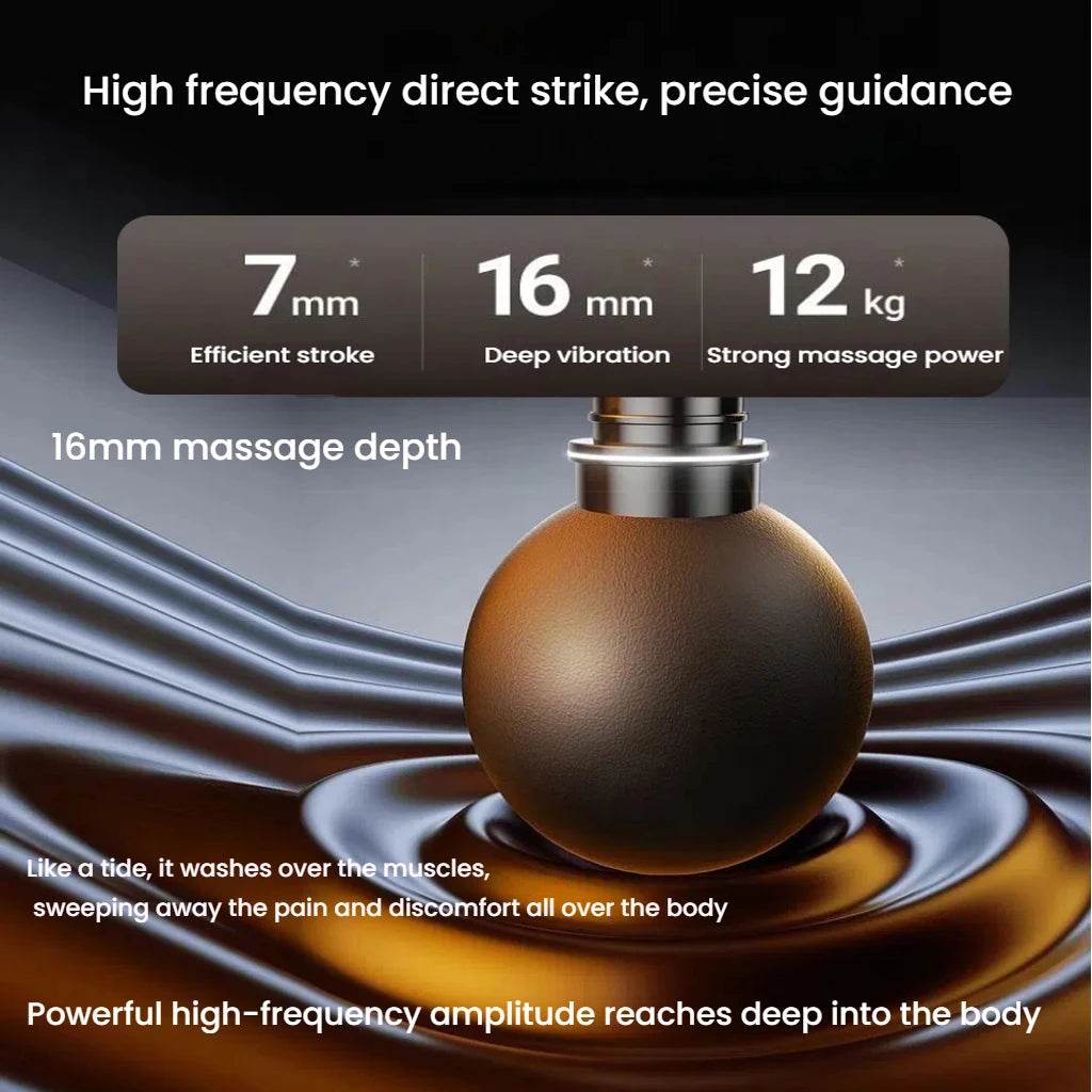 Massage Gun with LCD Touch Screen for Deep Muscle Recovery - Omega Lifestyles