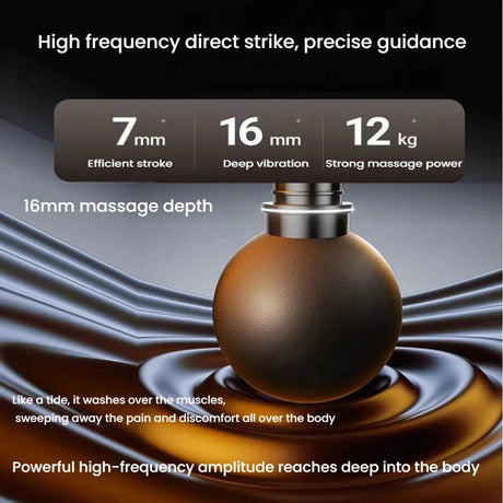 Massage Gun with LCD Touch Screen for Deep Muscle Recovery - Omega Lifestyles