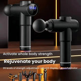 Massage Gun with LCD Touch Screen for Deep Muscle Recovery - Omega Lifestyles