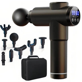 Massage Gun with LCD Touch Screen for Deep Muscle Recovery - Omega Lifestyles