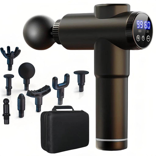 Massage Gun with LCD Touch Screen for Deep Muscle Recovery - Omega Lifestyles