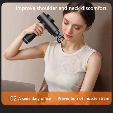 Massage Gun with LCD Touch Screen for Deep Muscle Recovery - Omega Lifestyles