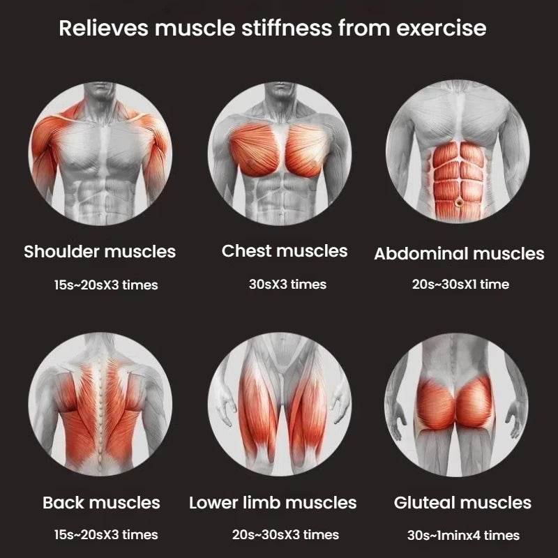 Massage Gun with LCD Touch Screen for Deep Muscle Recovery - Omega Lifestyles