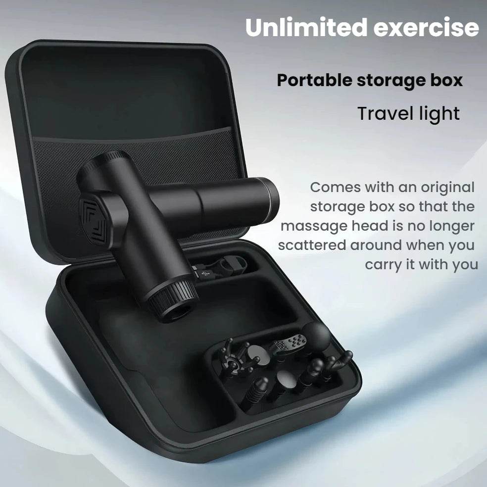 Massage Gun with LCD Touch Screen for Deep Muscle Recovery - Omega Lifestyles