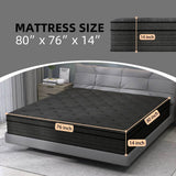 Medium Hybrid 14-Inch Gel-Infused Euro Top Mattress - Omega Lifestyles