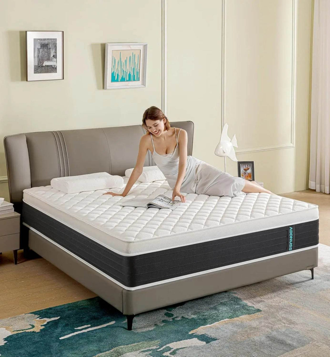Medium Hybrid 8-Inch Memory Foam Pocket Spring Mattress - Omega Lifestyles