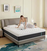 Medium Hybrid 8-Inch Memory Foam Pocket Spring Mattress - Omega Lifestyles