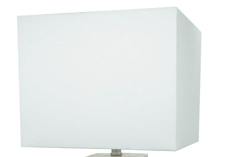 Modern Chrome Mosaic Pattern Table Lamp With Diffused Light - Omega Lifestyles