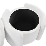 Multi-Functional Teddy Wool Storage Ottoman Stool - Omega Lifestyles
