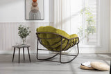 Outdoor Oversized Hand-Woven Rattan Rocking Chair - Omega Lifestyles