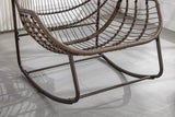 Outdoor Oversized Hand-Woven Rattan Rocking Chair - Omega Lifestyles
