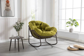 Outdoor Oversized Hand-Woven Rattan Rocking Chair - Omega Lifestyles