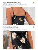 Silk Floral Print Women’s Nightdress Sleepwear - Sleep Galleria