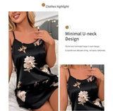 Silk Floral Print Women’s Nightdress Sleepwear - Sleep Galleria