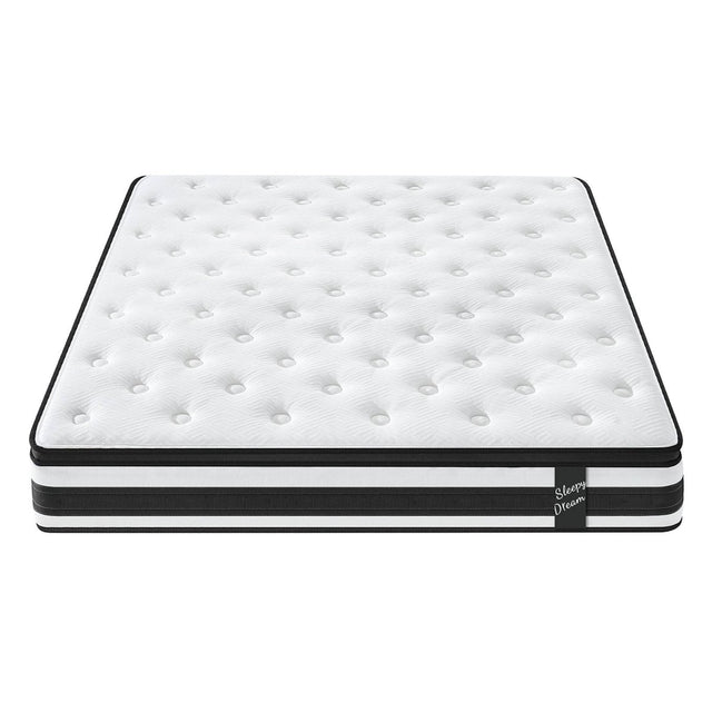 Soft 12-Inch Plush Memory Foam Pocket Spring Mattress - Omega Lifestyles