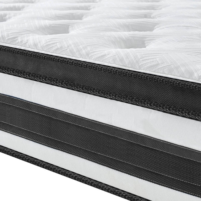 Soft 12-Inch Plush Memory Foam Pocket Spring Mattress - Omega Lifestyles