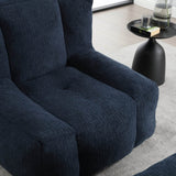 Velvet Memory Foam Indoor Bean Bag Chair With Ottoman - Sleep Galleria